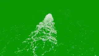 Ship Water Trail/ Sea Foam/ Sea Water Foam /Sea Wave ON_GREEN_SCREEN (No-Copyright)