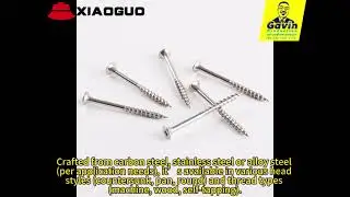 Countersunk screw with square slot