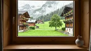 4K Swiss Window View - Relaxing Calm Ambience #window #windowviews