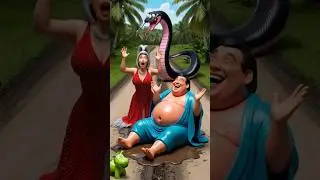 ❤evolution animal: sumo guy with girl and giant snake in park🥰 Alexandra✅ #short #cat #cute #funny