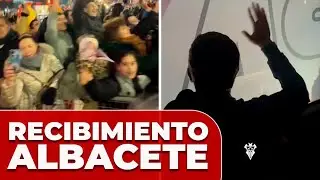 El BRUTAL RECIBIMIENTO de la afici&oacute;n del ALBACETE antes de medirse al BAR&Ccedil;A en COPA DEL REY