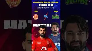 Multan Sultans vs Islamabad United t20 match#dream11team #sorts #cricket# Pakistan super league