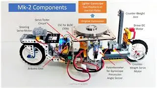 Self-Balancing Lego Gyro-X Car Prototype Mk-2 Upgraded with a Lighter Gyroscope - レゴジャイロカー