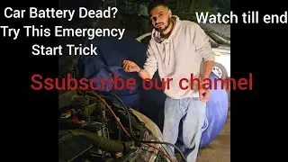 Car Battery Dead? Try This Emergency Start Trick | watch till End #car 