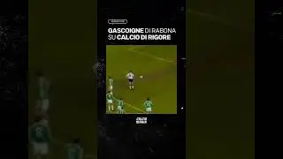 La follia di #Gascoigne: rigore di rabona! 🤯