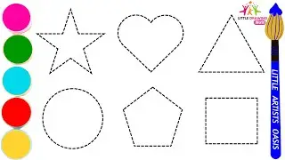 How To Draw Simple 2D Geometric Shapes | Easy Step By Step Tutorial
