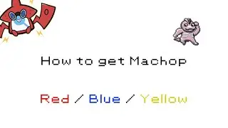 How to get Machop in Pokemon Red/Blue/Yellow [#066]