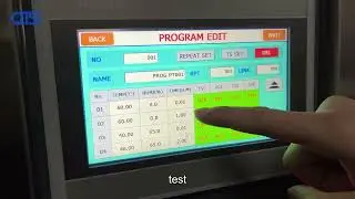 HD E702 Programmable Constant Temperature and Humidity Test Chamber How to Set Program Test Settings