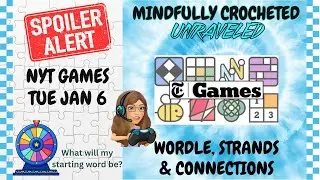 Unraveling #nytgames for Jan 6, 2026 #wordle #strands #connections #spoilers #wordgames #games