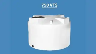 Dunmiers DVTS 750 - 750 Gallon Vertical Water Tank, Fluid, Liquid Storage Tank