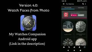 Create a WatchMaker watch from a photo