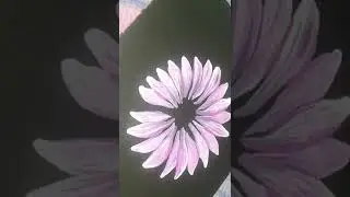 pink sunflower painting using acrylic paints