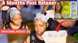 Relaxer Day After 8 months Using Mega Growth Relaxer| Shocking Result!