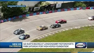 Go-karts racing at Londonderry Mini Motorsports Park on Saturday for local foundation