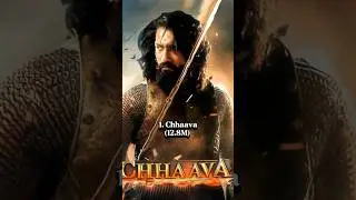 Top 10 Bollywood Movies Highest Book My Show Tickets Sales 🤑🔥 #chhava #jawan #shorts #srk #ytshorts