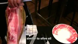 Iberian Ham Carving by Knife