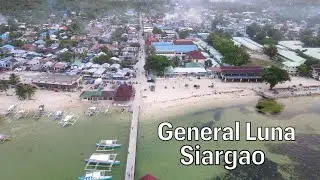 A Drone flight over General Luna - Siargao