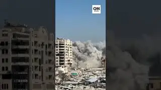 Ataque a&eacute;reo de Israel destr&oacute;i pr&eacute;dio na Cidade de Gaza