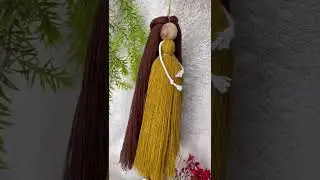 DIY -5 Macrame pregnant doll .. BTS #macrame  #dolls  #shorts #babyshower #pregnancy #mereja #songs