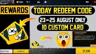 🤩redeem code 10 custom card in free fire | today 2021 | fa gamer