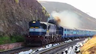 Volcanic WDM3D Chugging Hard thru Adarki's Lunar Landscape with LTT - Hubli Express