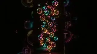 Colorful Alphabet Bubbles 🅰️ Fun Alphabet Loop Animation for Kids |