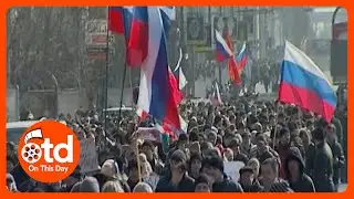 2014: Столкновения на Украине из-за влияния Москвы