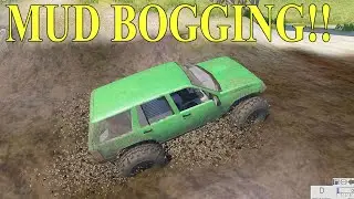 Mud bogging off road course Jeep Grand Cherokee - BeamNG.Drive