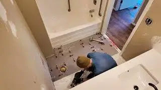 Shower Floor Tile Installation | Precision Leveling & Waterproof Finish