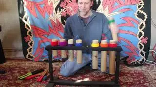 Bamboo 8 note Diatonic Xylophone demo