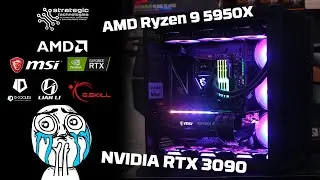 AMD RYZEN 9 5950X + NVIDIA GEFORCE RTX 3090 - ALL MSI GAMING PC BUILD