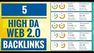5 обратных ссылок с высоким DA Web 2.0 || Учебник по SEO || Обратные ссылки по хэштегам