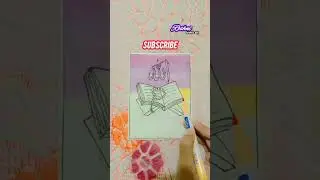 Quran drawing easy/Quran drawing with colour/#shorts #trending #art #drawing #quran #ytshorts #viral