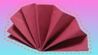 Table Decoration: Standing Fan Napkin Fold Tutorial