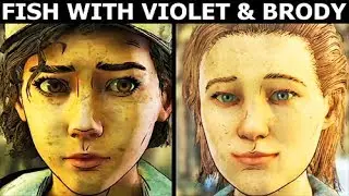 Fish With Violet and Brody - The Walking Dead Final Season 4 Episode 1: Done Running