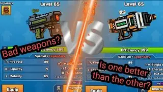 Orbital Pistol vs Airstrike Laptop damage comparison | Pixel Gun 3D