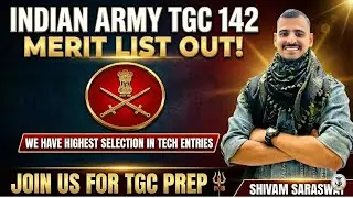 TGC 142 Merit List OUT! 🇮🇳 Complete Analysis & The Roadmap for Future Aspirants | Shivam Saraswat