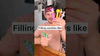 What is the BEST way to fill these CANDIES?😌🍬Normal,asocial,5 min crafts or dad?😎❤️| CHEFKOUDY