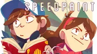 Gravity Falls - Into the Woods [Speedpaint - Paint Tool SAI]
