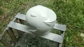 Repaint Helm putih mutiara dengan cat semprot merek Diton Premium Boss!!