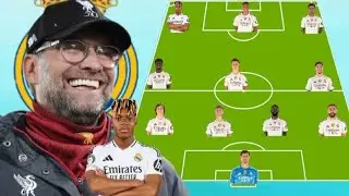 Real Madrid Potential 4-3-3 Line up Under Jürgen Klopp with Nico Williams Season 2025/2026