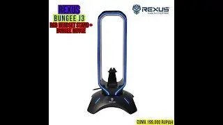 Headset stand + Bungee Mouse murah, keren, RGB lagi. Rexus Bungee J3