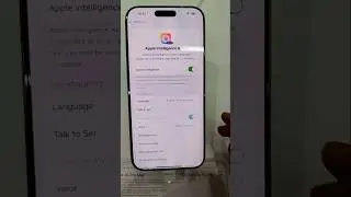 NEW FEATURES 💥How to turn on Apple Intelligence in iPhone 16 Pro | #appleintelligence #iphone