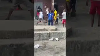 Lagos Nigeria , playing soccer with street kids #travelvlog #travel #nigeria #africa #ibadan #lagos