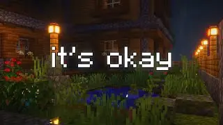no need to worry, you&rsquo;re safe here...(minecraft music + heavy rain)