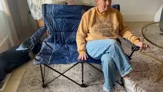Timber Ridge 2 Person Folding Loveseat Comfortable Double Foldable Camping Chair Review