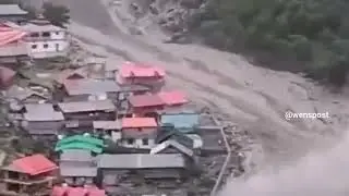Half the Dharali village in Harshil area of Uttarkashi was washed away | Indian Flood