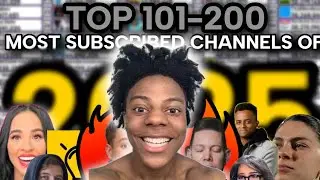 Top 101-200 Most Subscribed Channels In 2025