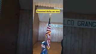 what a fun event! pinewood Derby car race event