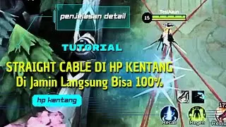BEGINI CARA STRAIGHT CABLE DI HP KENTANG | FANNY PEMULA | FREESTYLE LURUS FANNY #tutorial